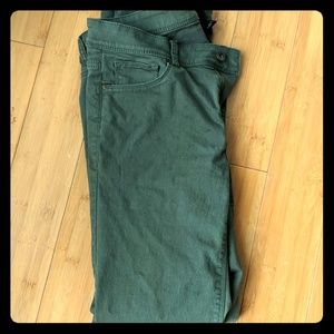 *3 for $10*M Olive green skinny jeans size 12 / 42